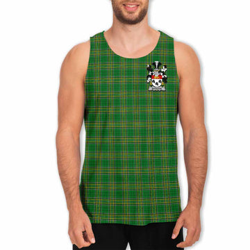 Bateson Irish Clan Tartan Men's Tank Top with Coat of Arms