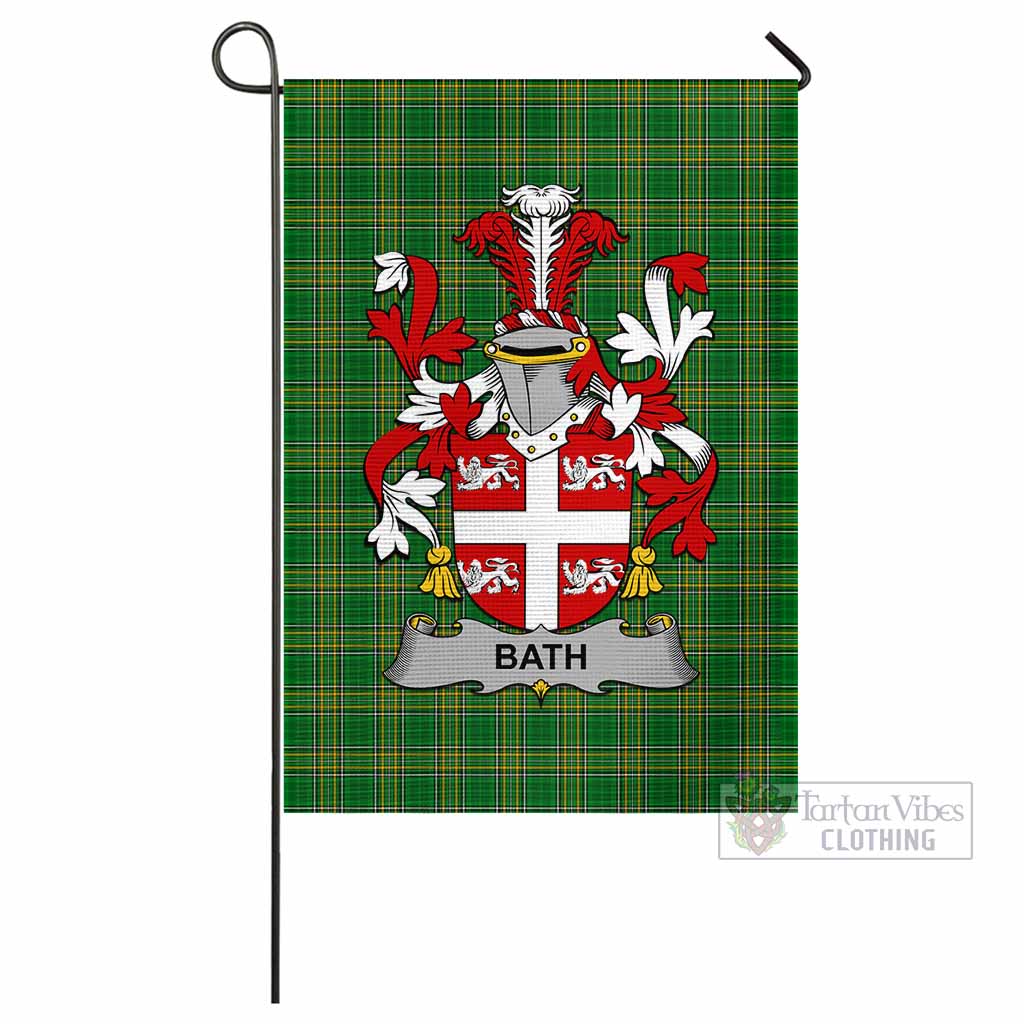 Tartan Vibes Clothing Bath Irish Clan Flag with Coat of Arms