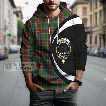 Baxter Tartan Hoodie with Family Crest Circle Style