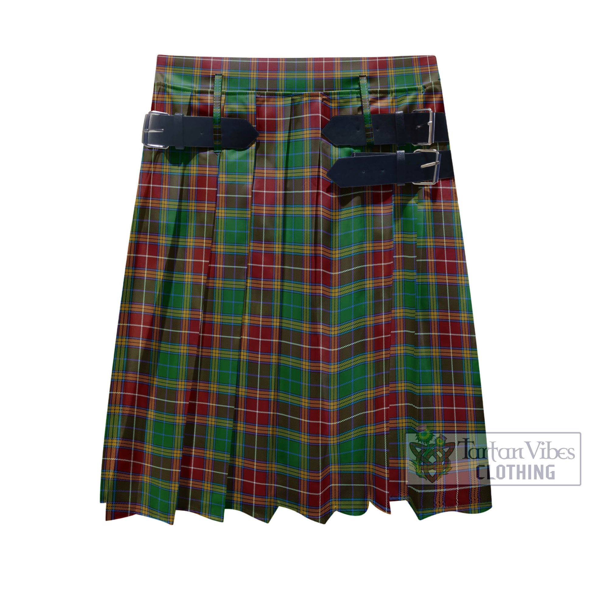 Tartan Vibes Clothing Baxter Tartan Men's Pleated Skirt - Fashion Casual Retro Scottish Style