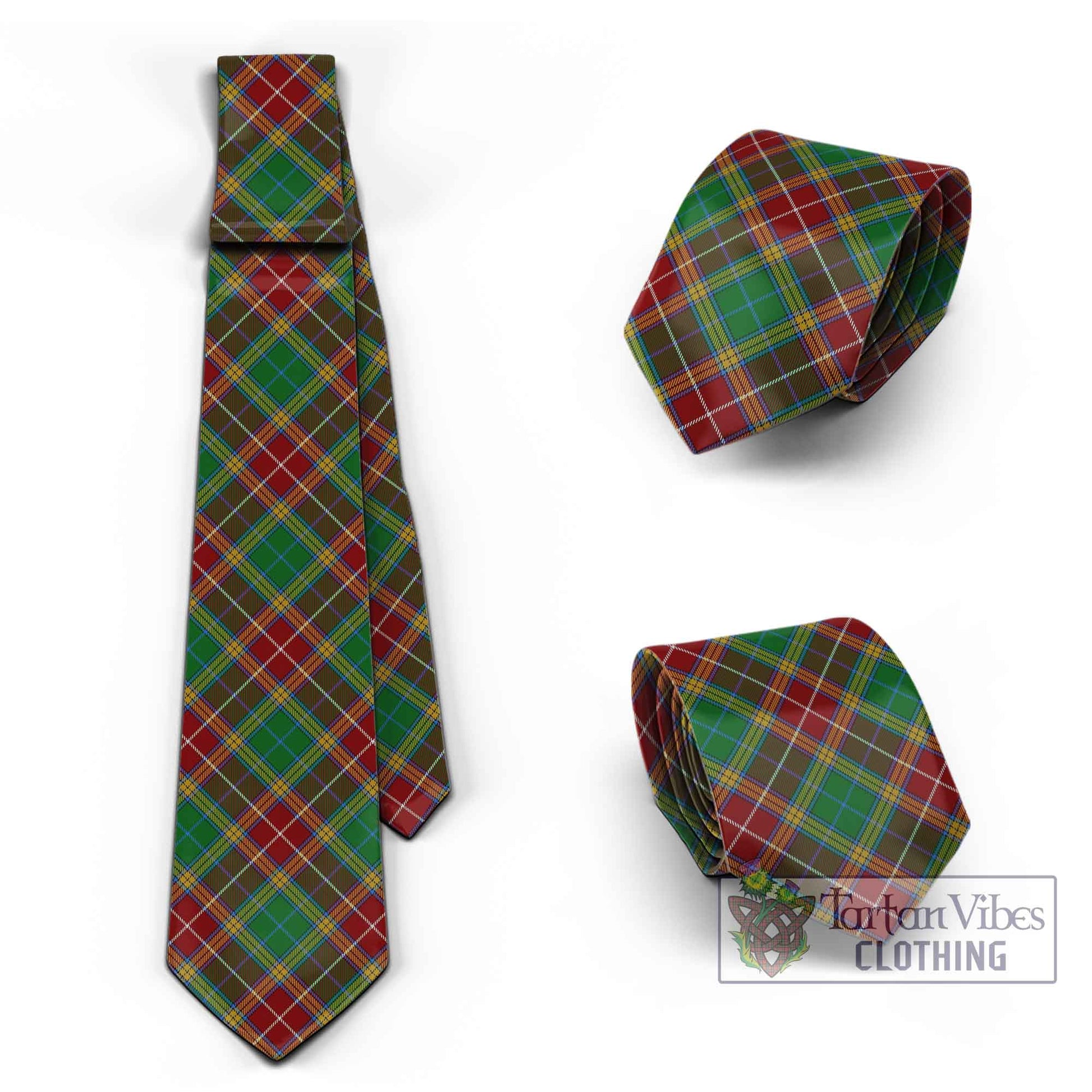 Tartan Vibes Clothing Baxter Tartan Classic Necktie Cross Style
