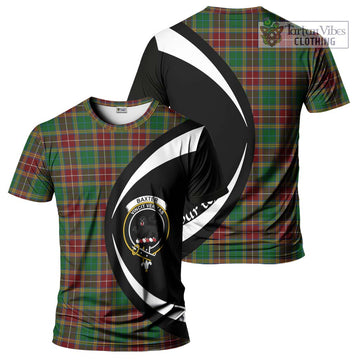 Baxter Tartan T-Shirt with Family Crest Circle Style