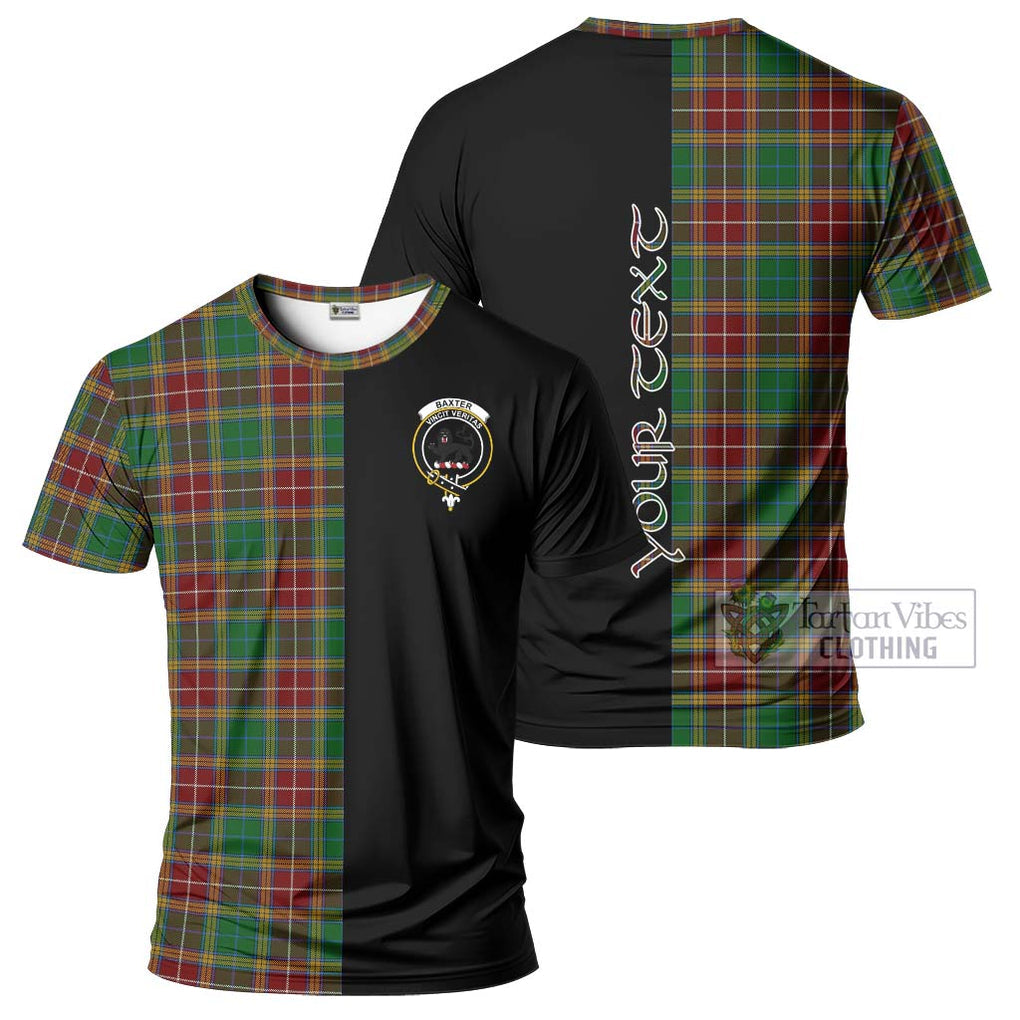 Baxter Tartan T-Shirt with Family Crest and Half Of Me Style Kid's Shirt - Tartanvibesclothing Shop