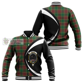 Baxter Tartan Baseball Jacket with Family Crest Circle Style