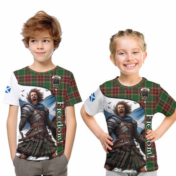 Baxter Crest Tartan Kid T-Shirt Inspired by the Freedom of Scottish Warrior