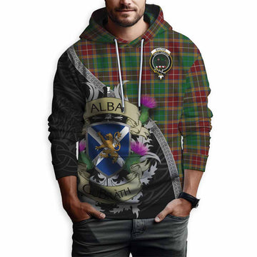 Baxter Tartan Family Crest Hoodie Lion Rampant Royal Thistle Shield Celtic Inspired Pullover Hoodie - Tartan Vibes Clothing