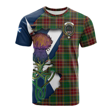 Baxter Tartan Family Crest Cotton T-shirt Scottish Thistle Celtic Inspired Kid's Shirt - Tartan Vibes Clothing