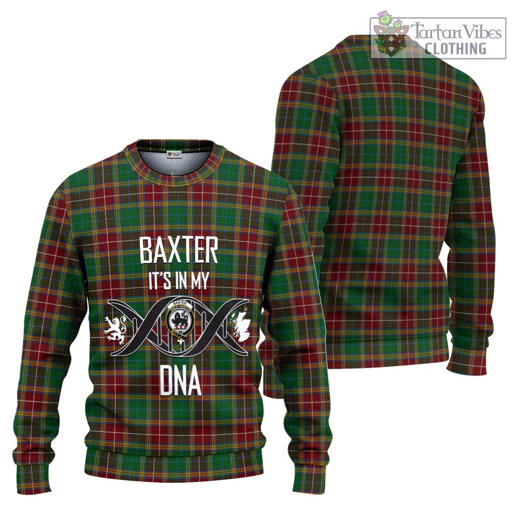 Baxter Tartan Knitted Sweater with Family Crest DNA In Me Style Unisex - Tartanvibesclothing Shop