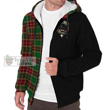 Baxter Tartan Sherpa Hoodie with Family Crest and Half Of Me Style