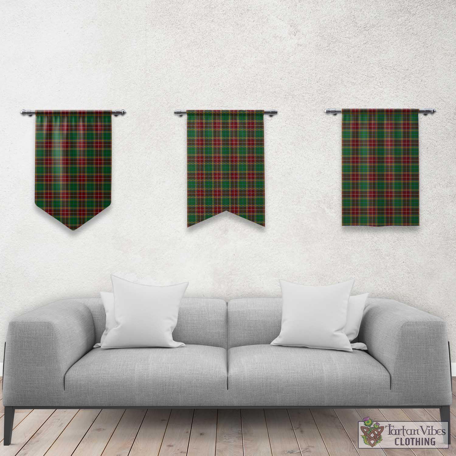 Tartan Vibes Clothing Baxter Tartan Gonfalon, Tartan Banner