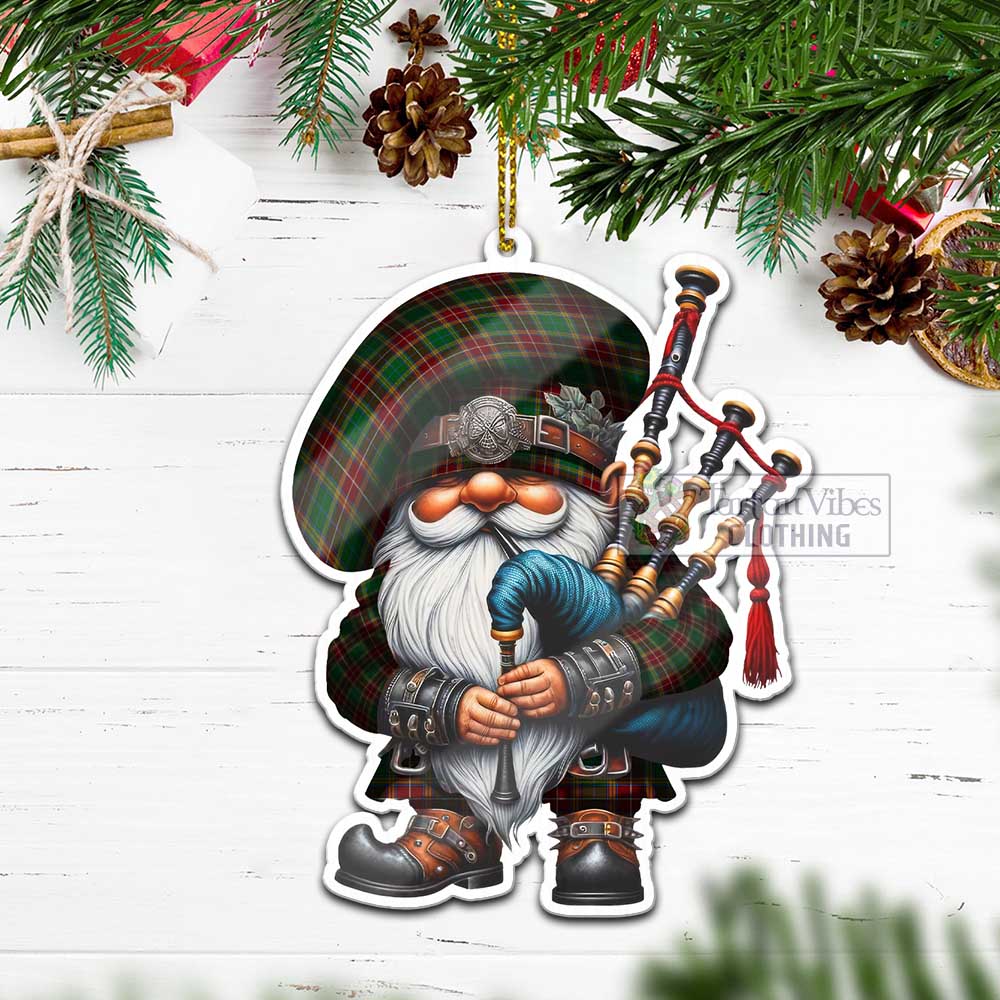 Tartan Vibes Clothing Baxter Tartan Badpiper Gnome Christmas Ornament