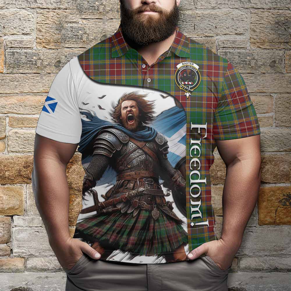 Tartan Vibes Clothing Baxter Crest Tartan Polo Shirt Inspired by the Freedom of Scottish Warrior