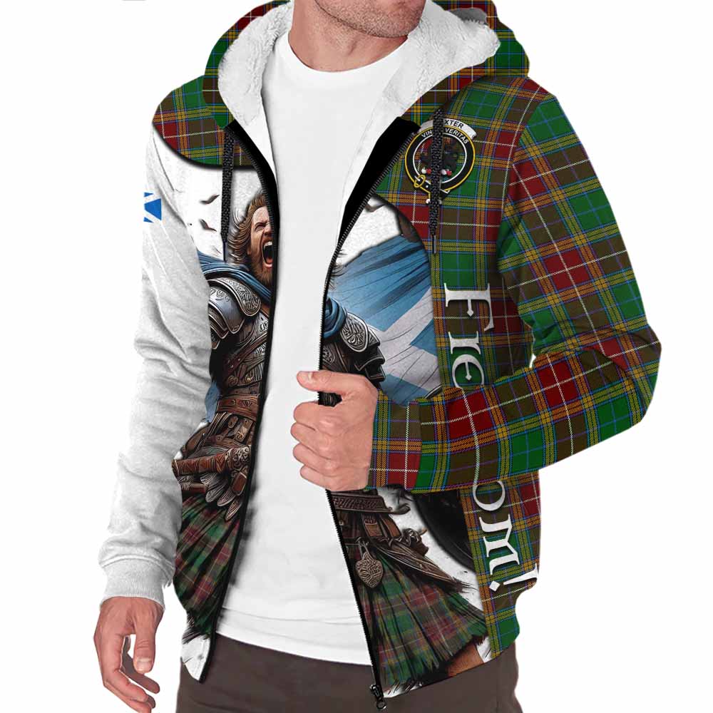 Tartan Vibes Clothing Baxter Crest Tartan Sherpa Hoodie Inspired by the Freedom of Scottish Warrior