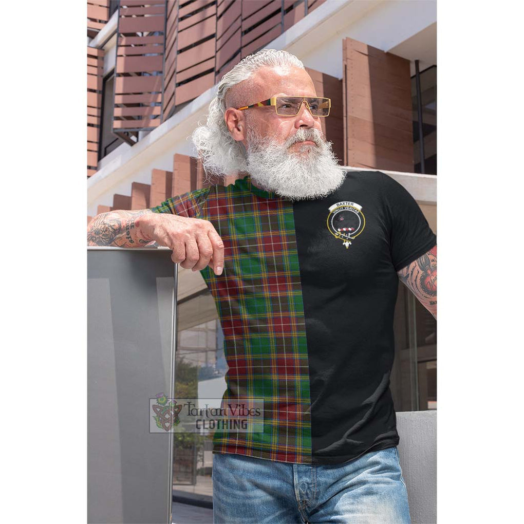 Tartan Vibes Clothing Baxter Tartan Cotton T-shirt with Family Crest and Half Of Me Style