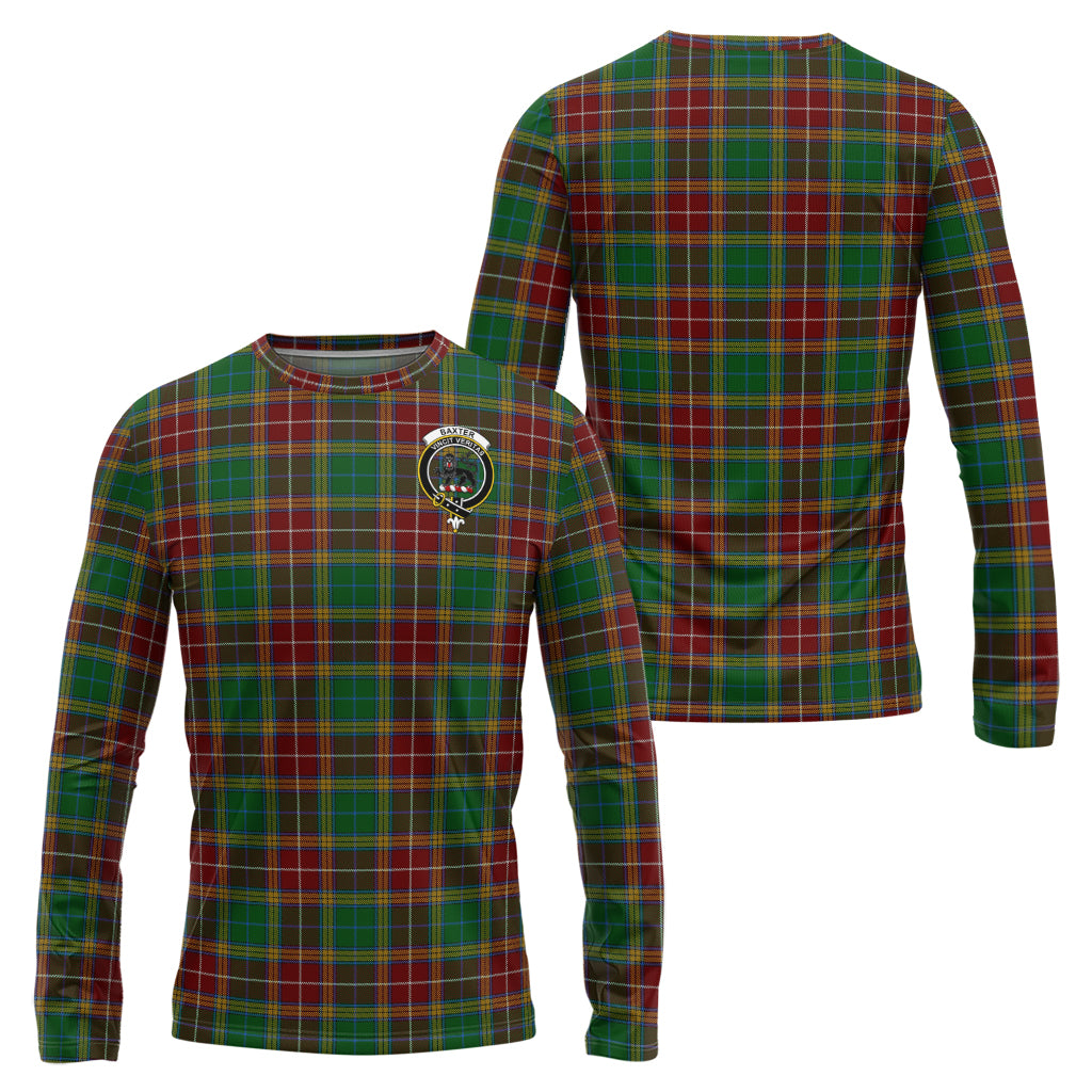 Baxter Tartan Long Sleeve T-Shirt with Family Crest Unisex - Tartanvibesclothing