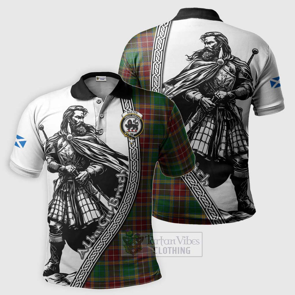 Baxter Tartan Clan Crest Polo Shirt with Highlander Warrior Celtic Style Kid - Tartan Vibes Clothing