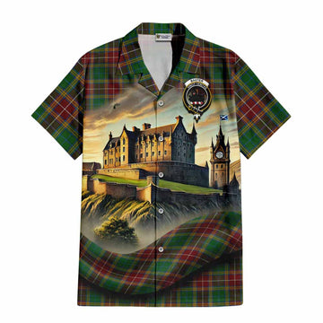 Baxter Tartan Family Crest Hawaiian Shirt with Scottish Ancient Castle Style Kid - Tartan Vibes Clothing