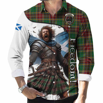 Baxter Crest Tartan Long Sleeve Button Shirt Inspired by the Freedom of Scottish Warrior