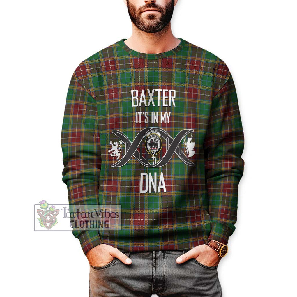 Baxter Tartan Sweatshirt with Family Crest DNA In Me Style Unisex - Tartanvibesclothing Shop