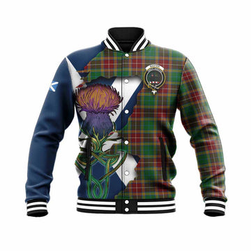 Baxter Tartan Family Crest Baseball Jacket Scottish Thistle Celtic Inspired Unisex - Tartan Vibes Clothing