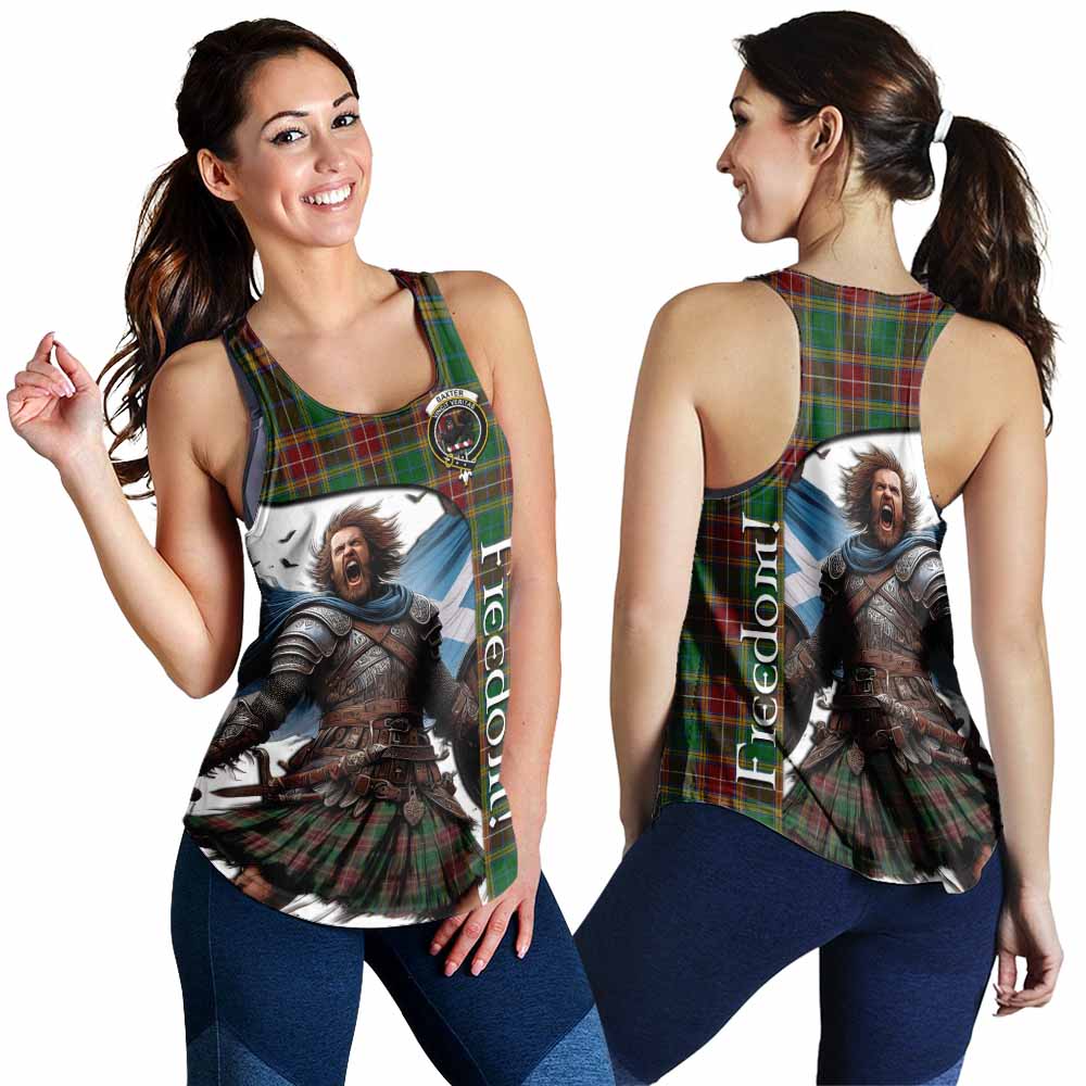 Tartan Vibes Clothing Baxter Crest Tartan Women's Racerback Tanks Inspired by the Freedom of Scottish Warrior