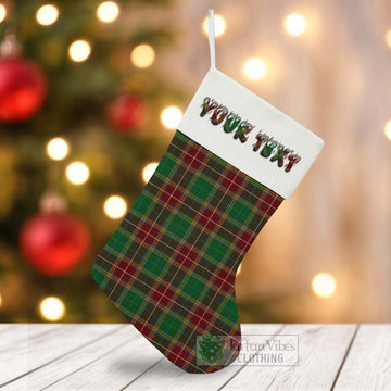 Baxter Tartan Christmas Stocking with Personalized Text