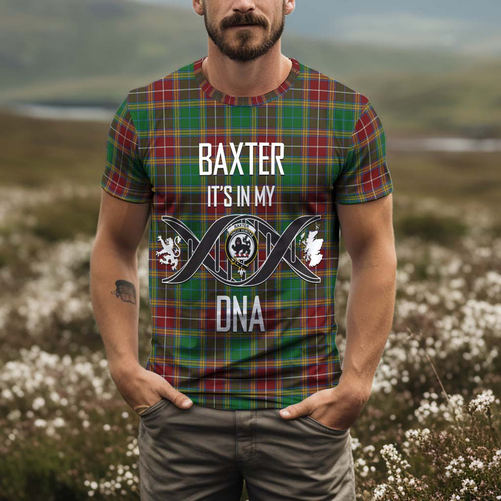 Baxter Tartan T-Shirt with Family Crest DNA In Me Style Kid's Shirt - Tartan Vibes Clothing