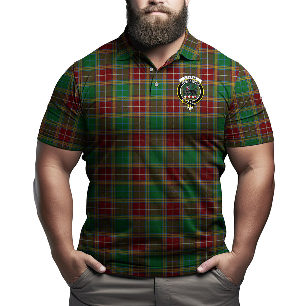 Baxter Tartan Men's Polo Shirt with Family Crest Kid - Tartan Vibes Clothing