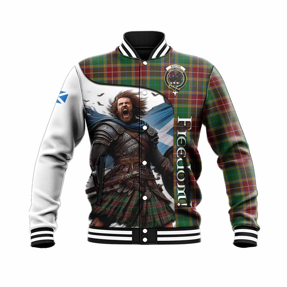 Tartan Vibes Clothing Baxter Crest Tartan Baseball Jacket Inspired by the Freedom of Scottish Warrior