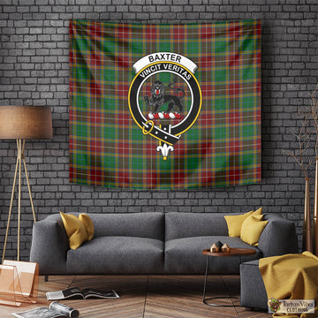 Baxter Tartan Tapestry Wall Hanging and Home Decor for Room with Family Crest