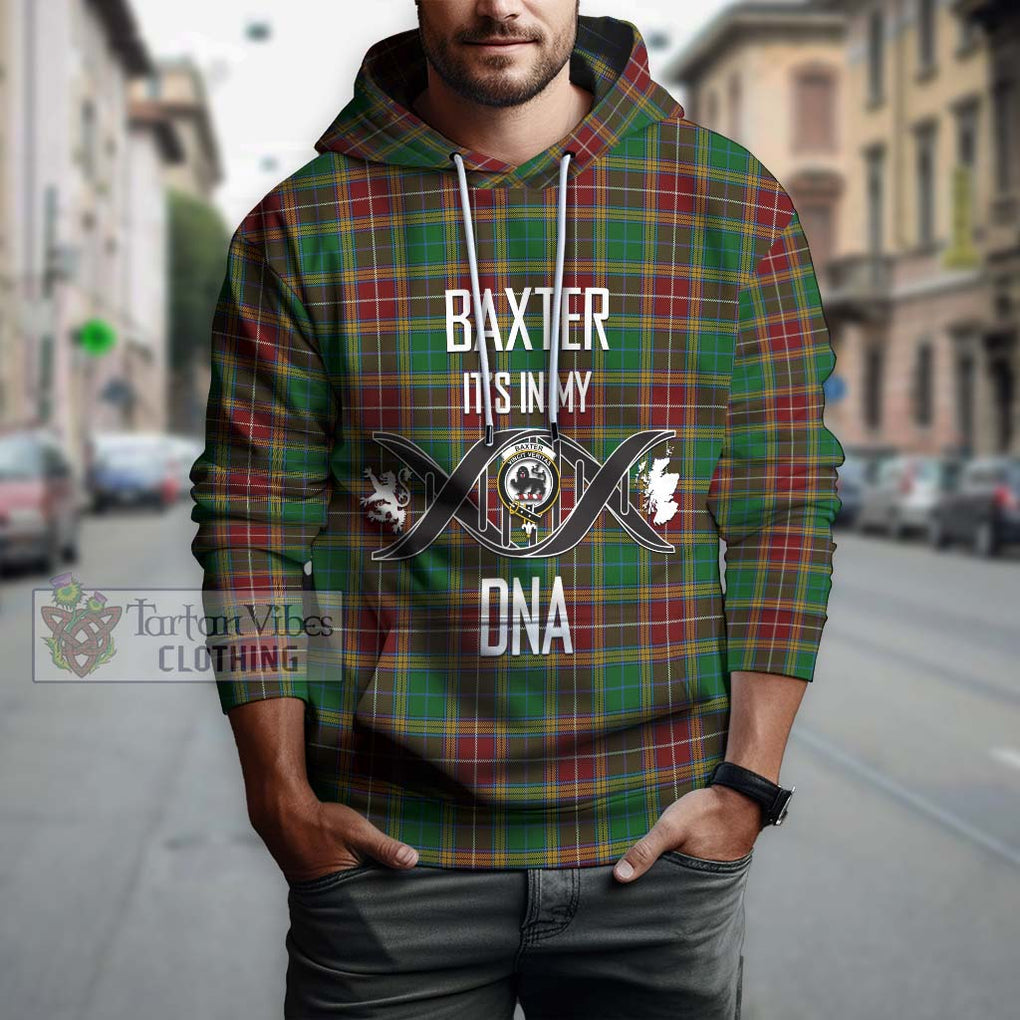 Baxter Tartan Hoodie with Family Crest DNA In Me Style Pullover Hoodie - Tartanvibesclothing Shop