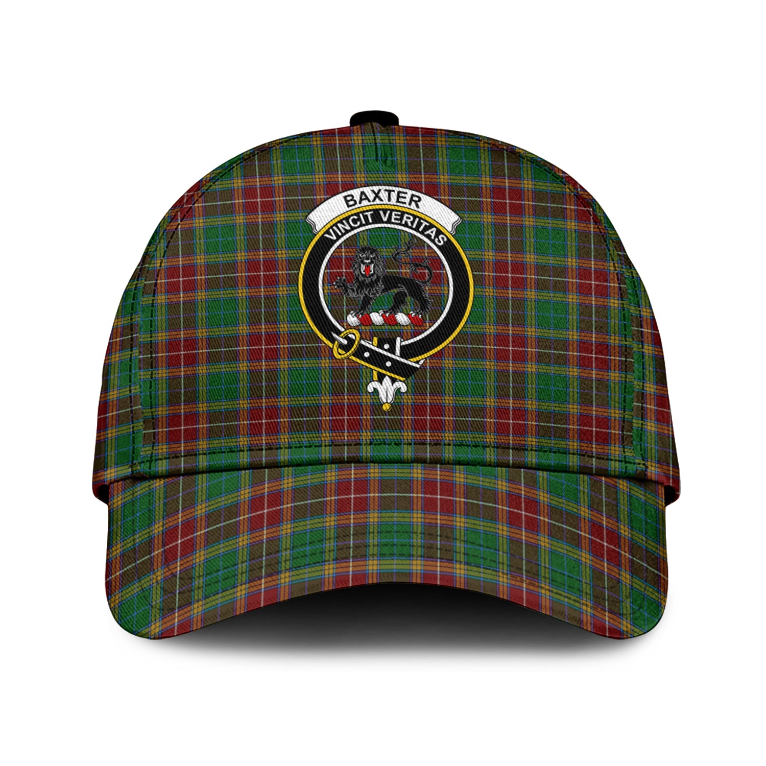 Baxter Tartan Classic Cap with Family Crest Classic Cap Universal Fit - Tartan Vibes Clothing