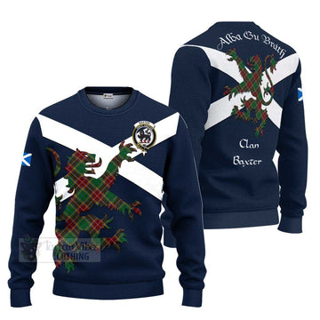 Baxter Tartan Lion Rampant Ugly Sweater Proudly Display Your Heritage with Alba Gu Brath and Clan Name