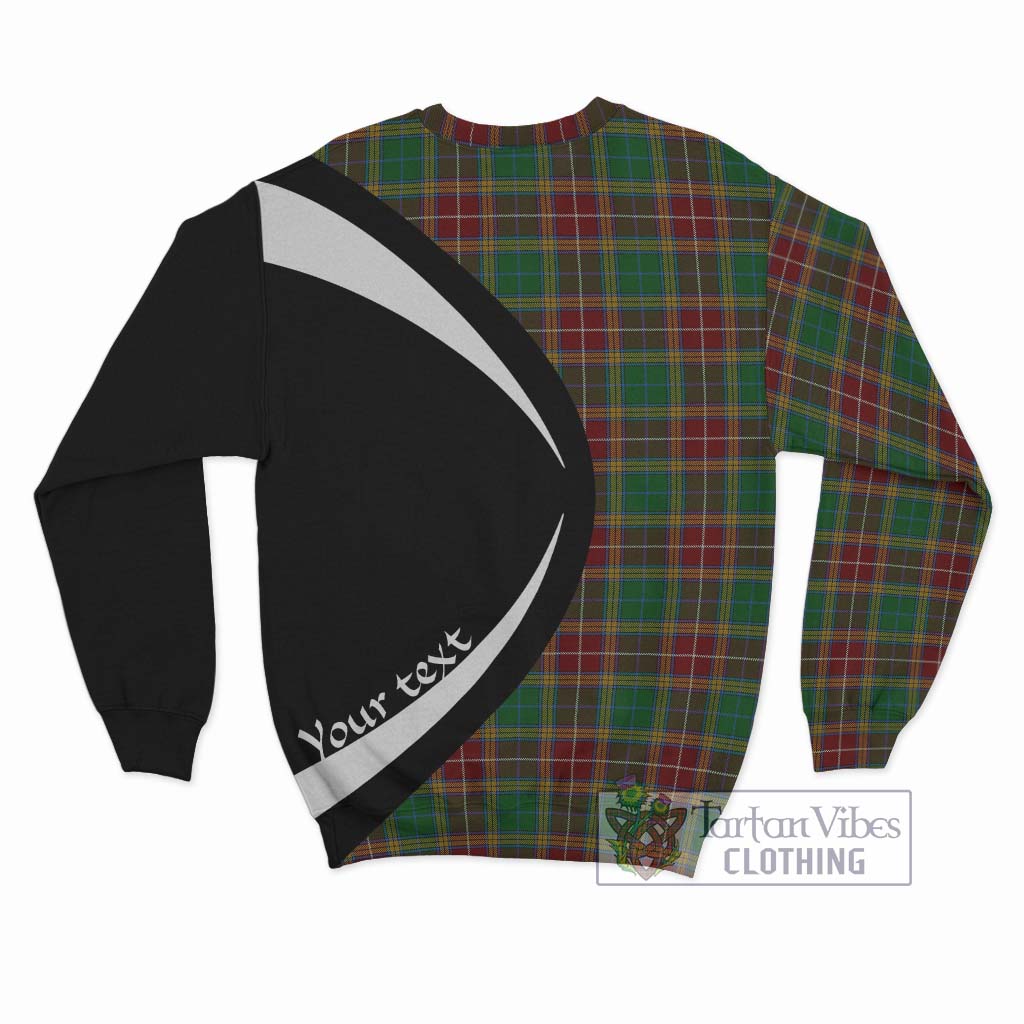 Baxter Tartan Sweatshirt with Family Crest Circle Style - Tartan Vibes Clothing