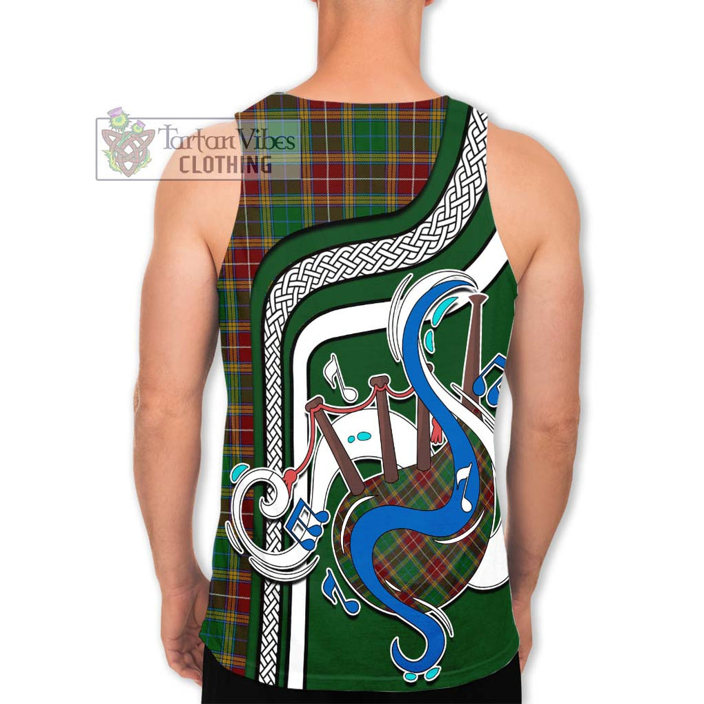 Baxter Tartan Men's Tank Top with Epic Bagpipe Style - Tartanvibesclothing Shop