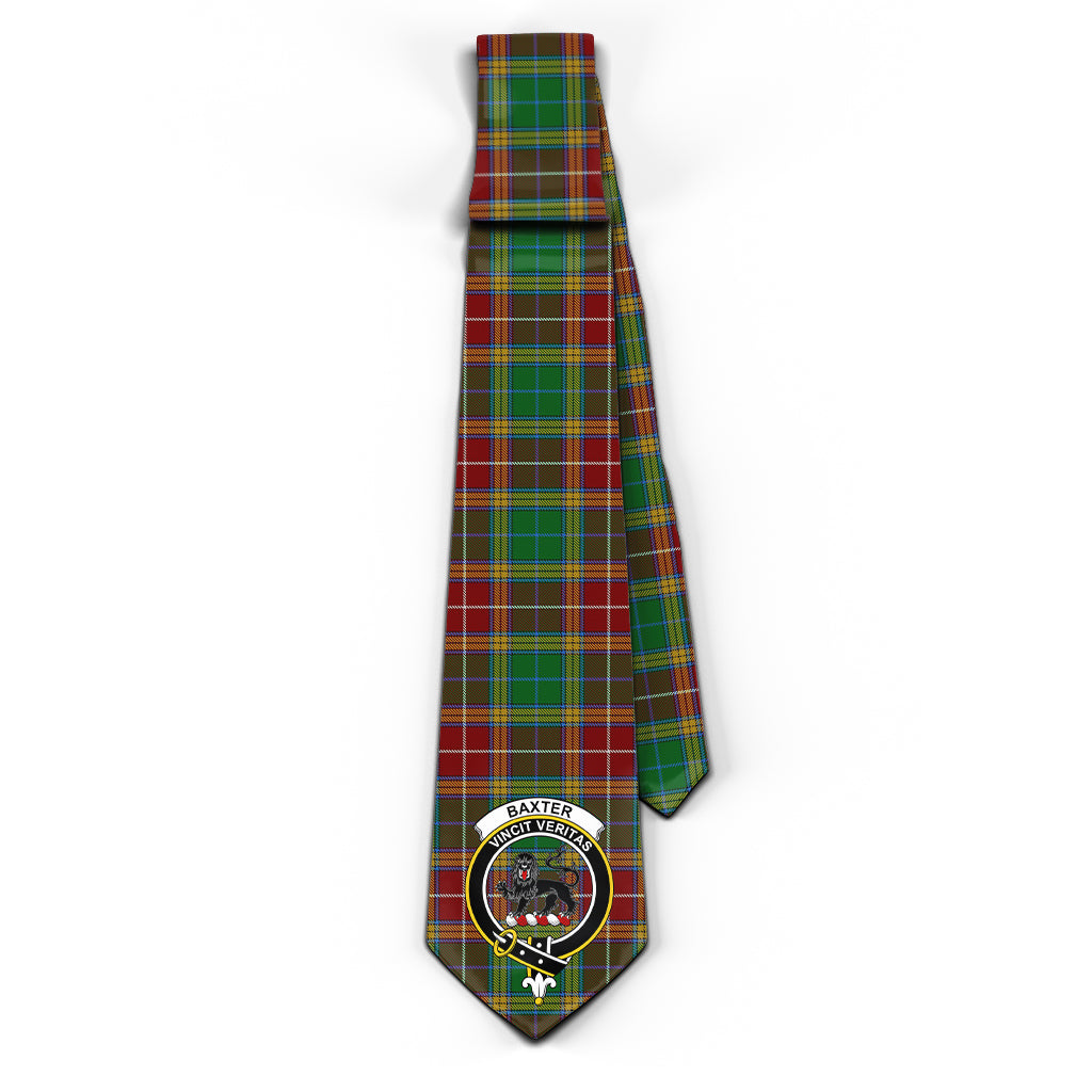 Baxter Tartan Classic Necktie with Family Crest - Tartan Vibes Clothing