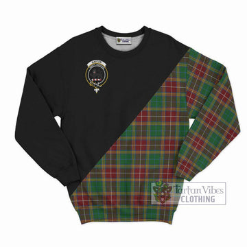 Baxter Tartan Sweatshirt with Family Crest and Military Logo Style