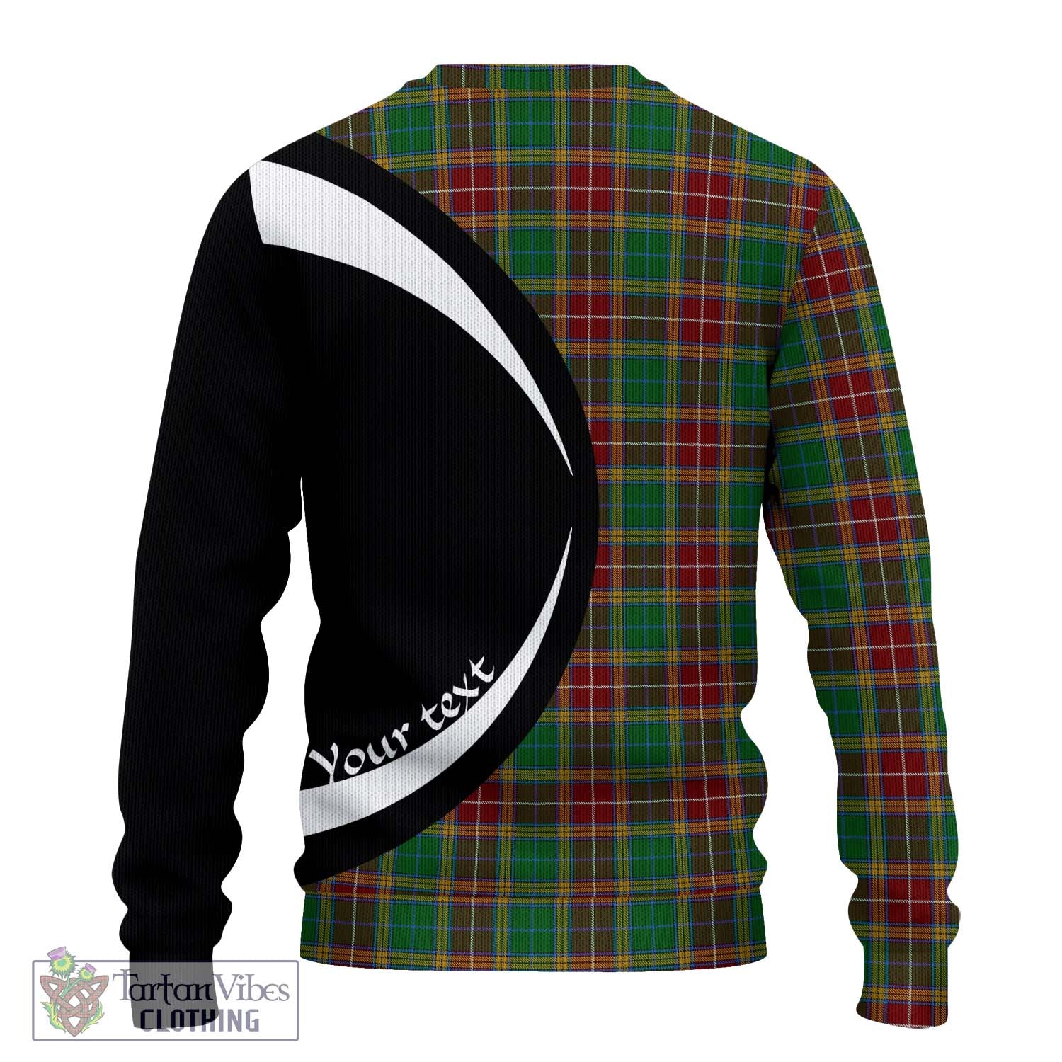 Baxter Tartan Ugly Sweater with Family Crest Circle Style - Tartan Vibes Clothing