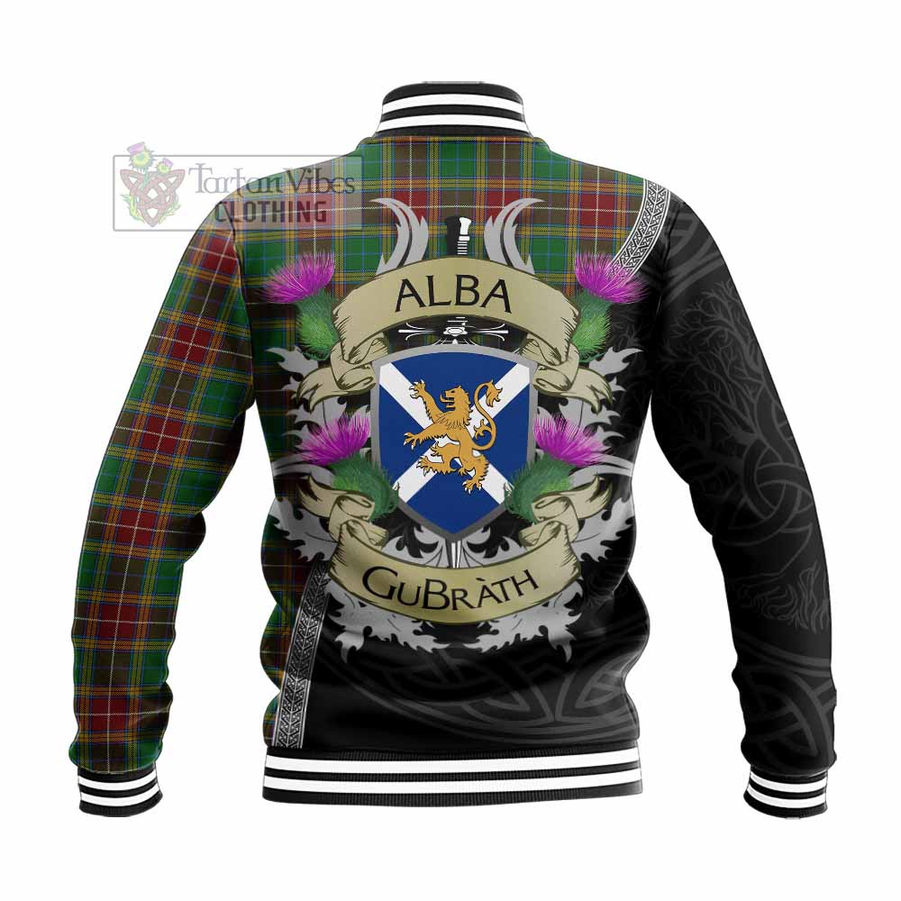 Baxter Tartan Family Crest Baseball Jacket Lion Rampant Royal Thistle Shield Celtic Inspired - Tartan Vibes Clothing