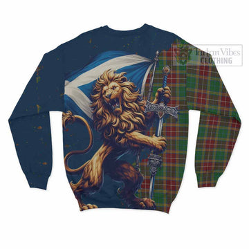 Baxter Tartan Family Crest Sweatshirt with Scottish Majestic Lion