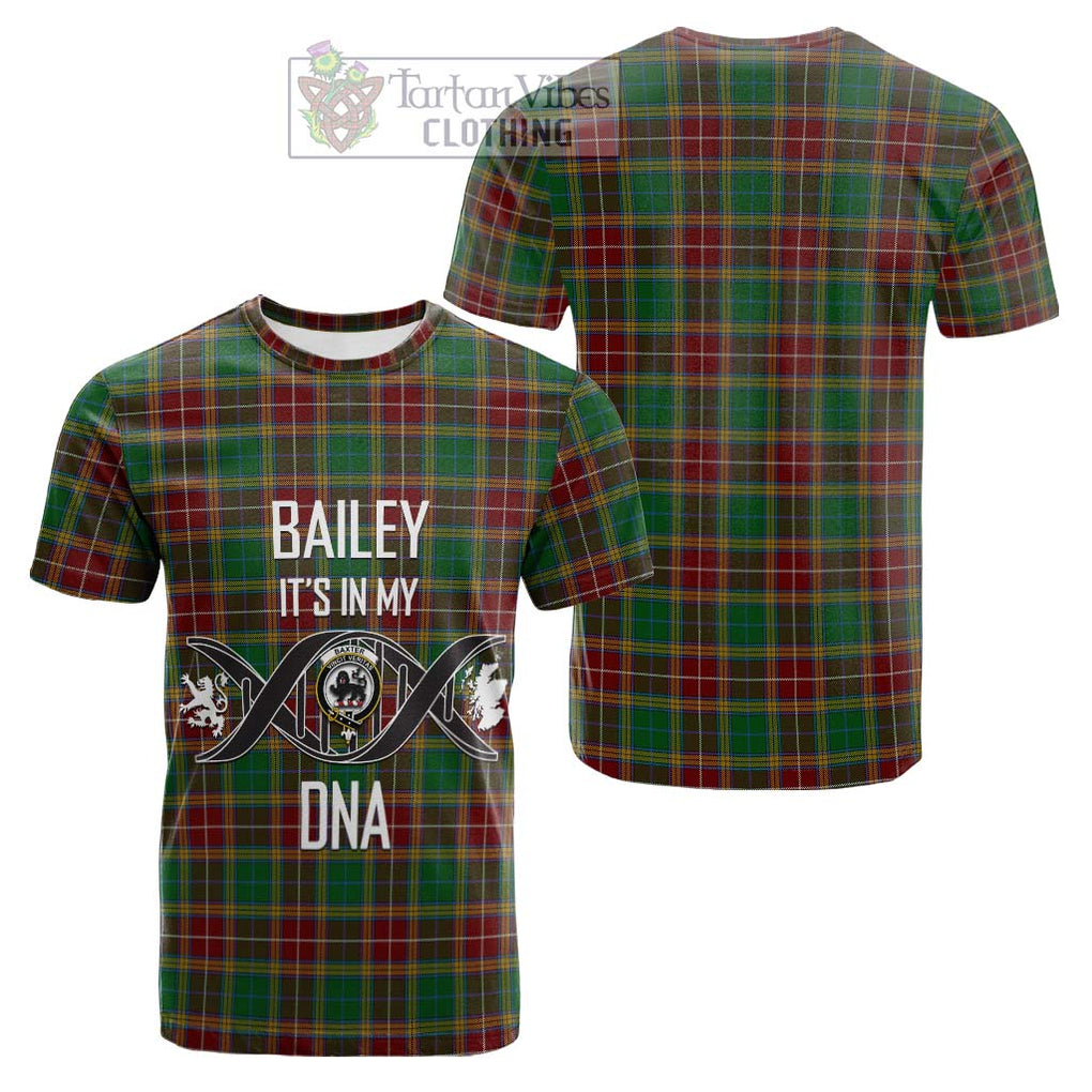 Tartan Vibes Clothing Baxter Tartan Cotton T-shirt with Family Crest DNA In Me Style