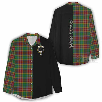 Baxter Tartan Women's Casual Shirt with Family Crest and Half Of Me Style