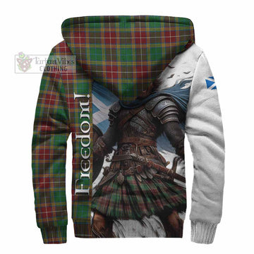 Baxter Crest Tartan Sherpa Hoodie Inspired by the Freedom of Scottish Warrior