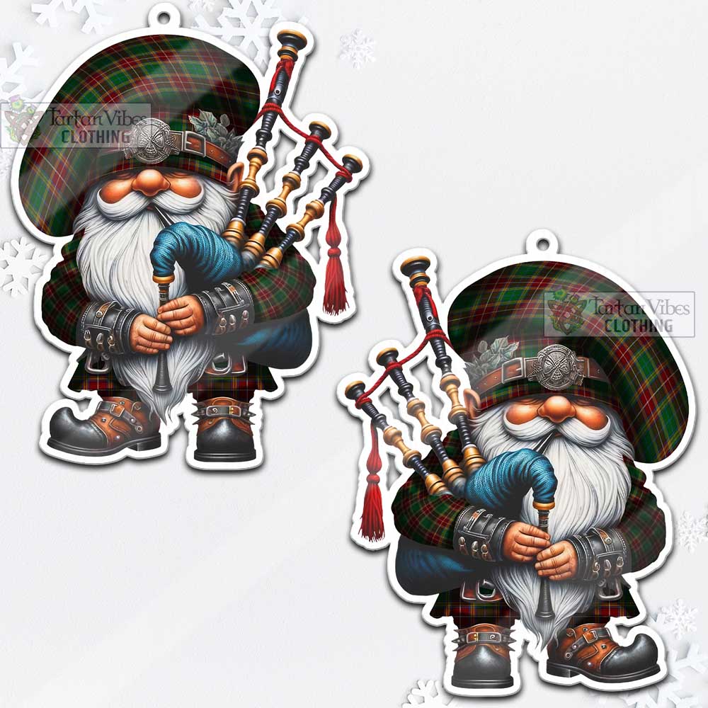 Tartan Vibes Clothing Baxter Tartan Badpiper Gnome Christmas Ornament