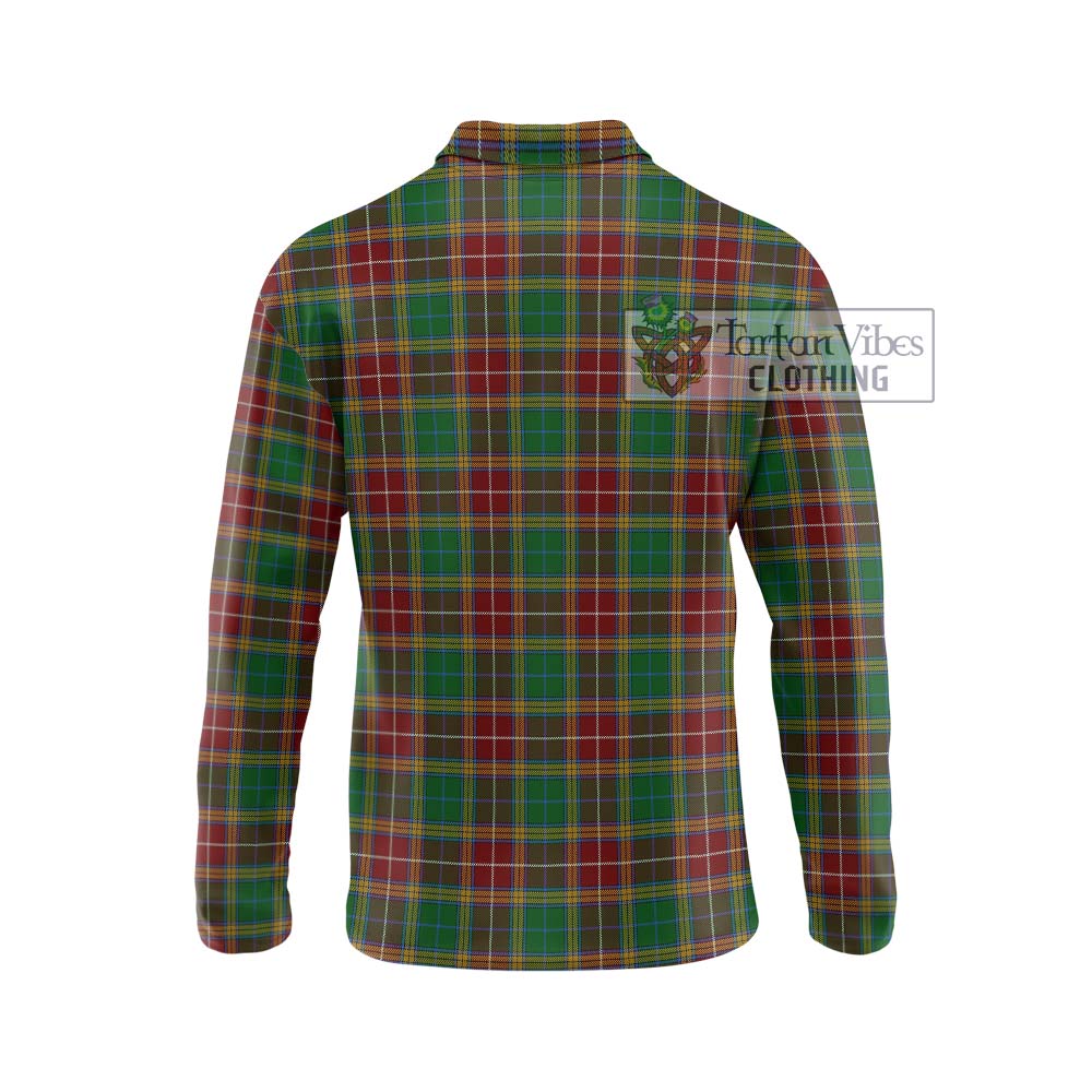 Baxter Tartan Long Sleeve Polo Shirt with Family Crest DNA In Me Style - Tartanvibesclothing Shop