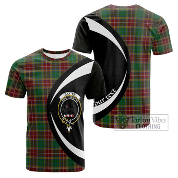 Baxter Tartan Cotton T-shirt with Family Crest Circle Style