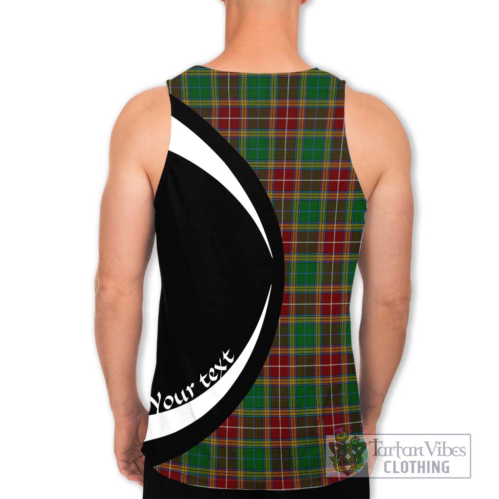 Baxter Tartan Men's Tank Top with Family Crest Circle Style - Tartan Vibes Clothing