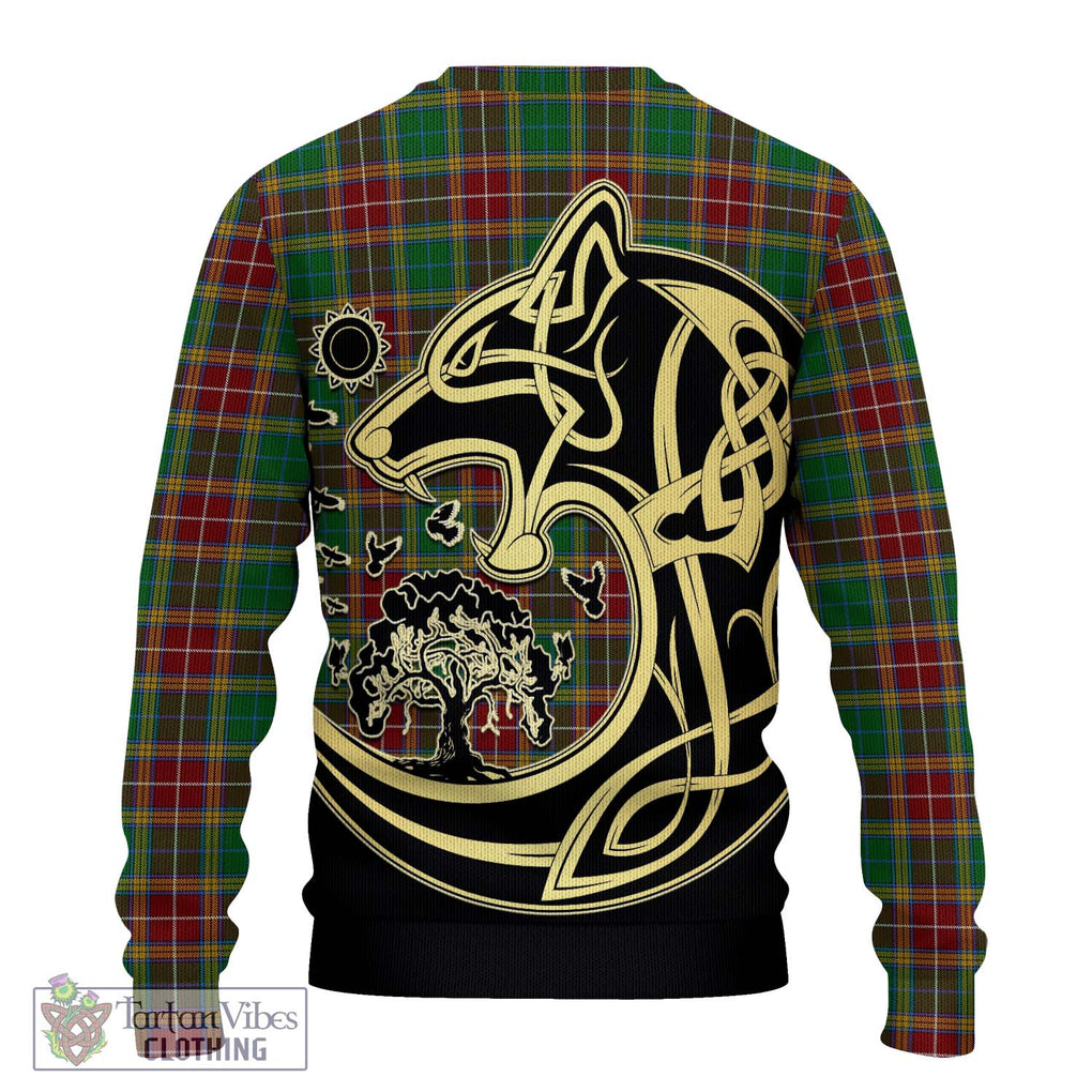 Baxter Tartan Ugly Sweater with Family Crest Celtic Wolf Style - Tartan Vibes Clothing