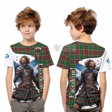 Baxter Crest Tartan Kid T-Shirt Inspired by the Freedom of Scottish Warrior