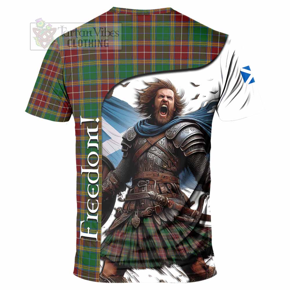 Baxter Crest Tartan T-Shirt Inspired by the Freedom of Scottish Warrior